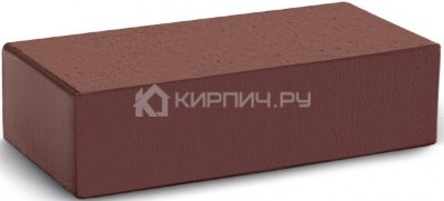 Кирпич облицовочный шоколад одинарный гладкий полнотелый М-300 КС-Керамик