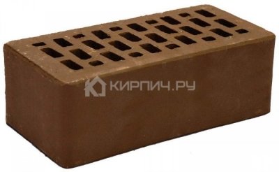Кирпич облицовочный какао полуторный гладкий М-150 Терекс
