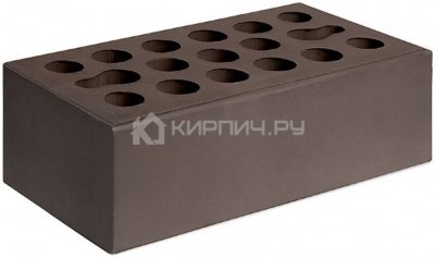 Кирпич облицовочный шоколад полуторный гладкий М-150 Керма