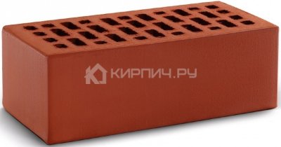 Кирпич облицовочный красный полуторный гладкий М-150 КС-Керамик