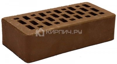 Кирпич облицовочный какао одинарный гладкий М-150 Терекс
