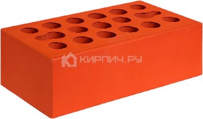 Кирпич облицовочный красный полуторный рустик М-150 Керма
